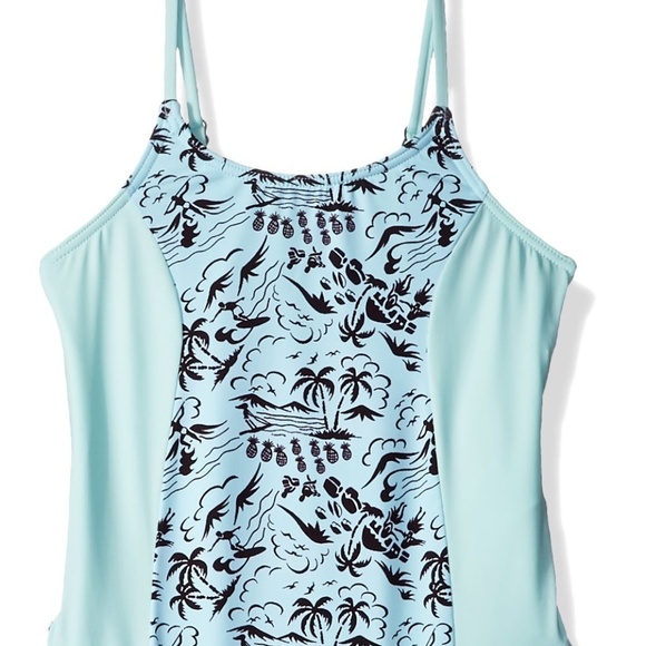 Hobie Girls Color Block One Piece Swimsuit - Picture 1 of 7